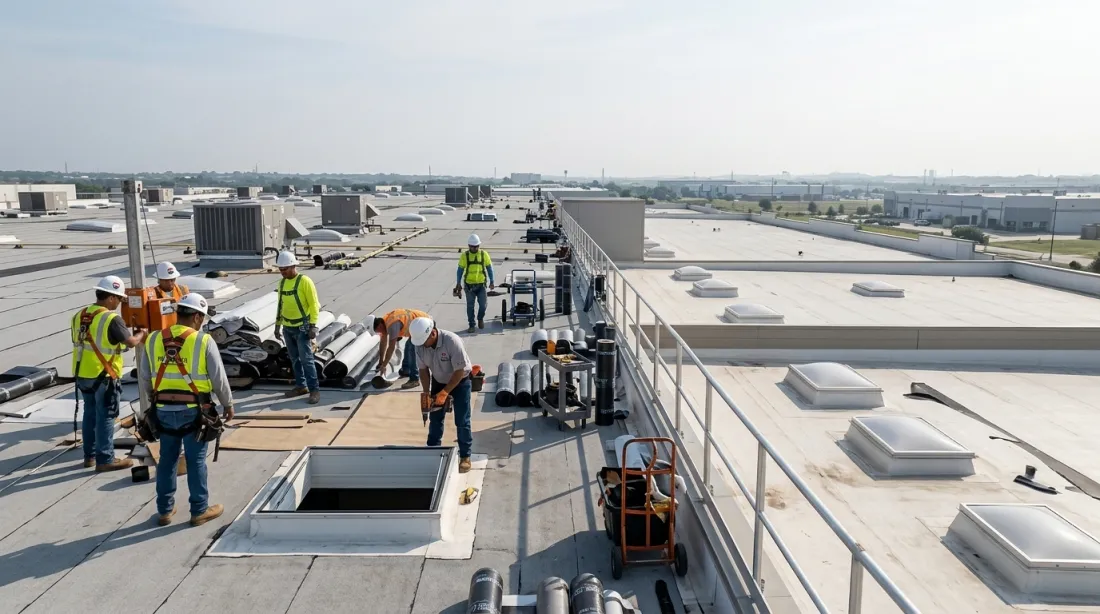 Pflugerville roofing project