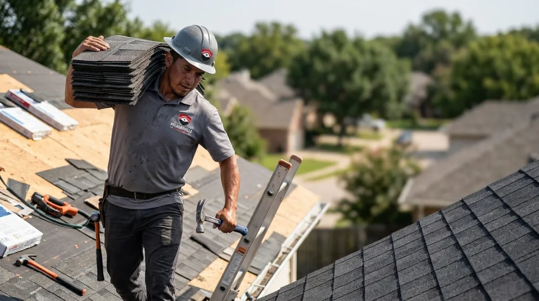 Roofing project in Lakeside at Blackhawk, Pflugerville TX 78660